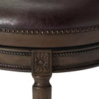 Tabourets de bar pivotants Maven Lane Pullman hauteur comptoir avec similicuir