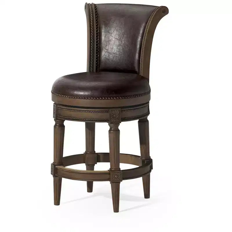 Tabourets de bar pivotants Maven Lane Pullman hauteur comptoir avec similicuir