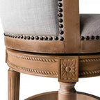 Tabourets de bar pivotants Maven Lane Pullman en tissu