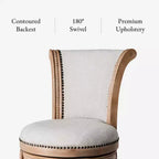 Tabourets de bar pivotants Maven Lane Pullman en tissu