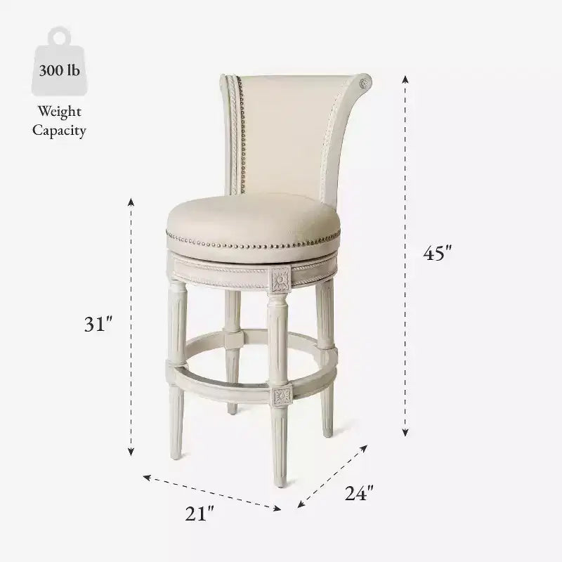 Tabourets de bar pivotants Maven Lane Pullman en tissu