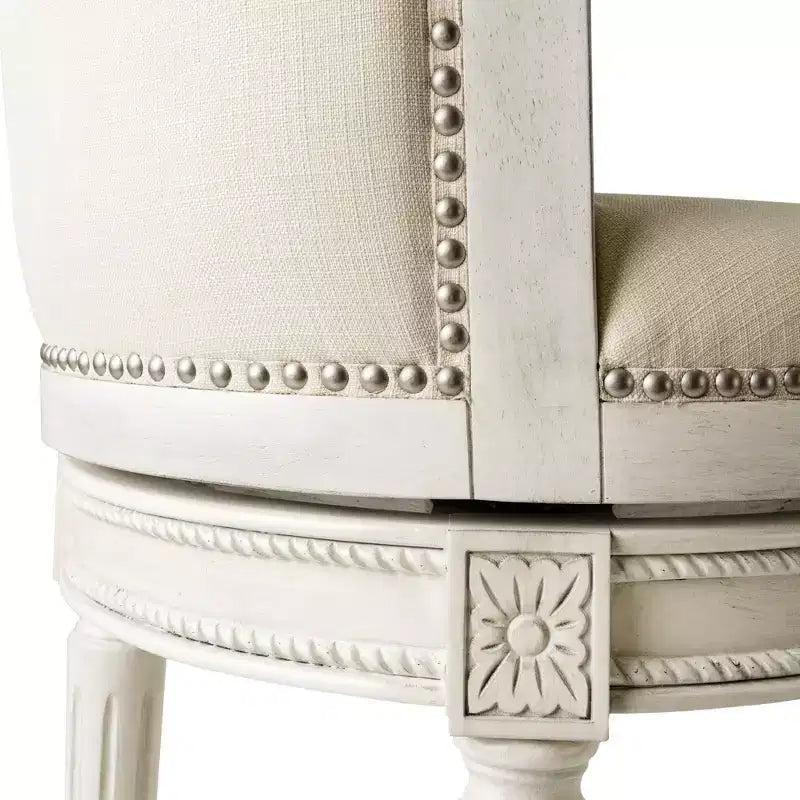 Tabourets de bar pivotants Maven Lane Pullman en tissu