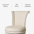 Tabourets de bar pivotants Maven Lane Pullman en tissu