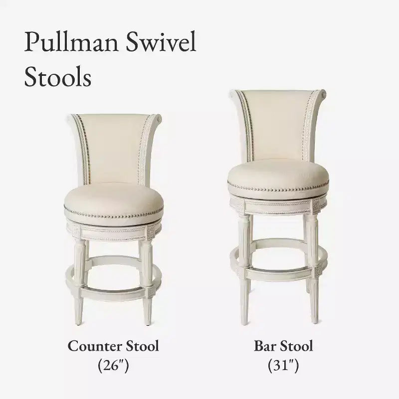 Tabourets de bar pivotants Maven Lane Pullman en tissu