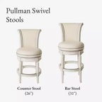 Tabourets de bar pivotants Maven Lane Pullman en tissu