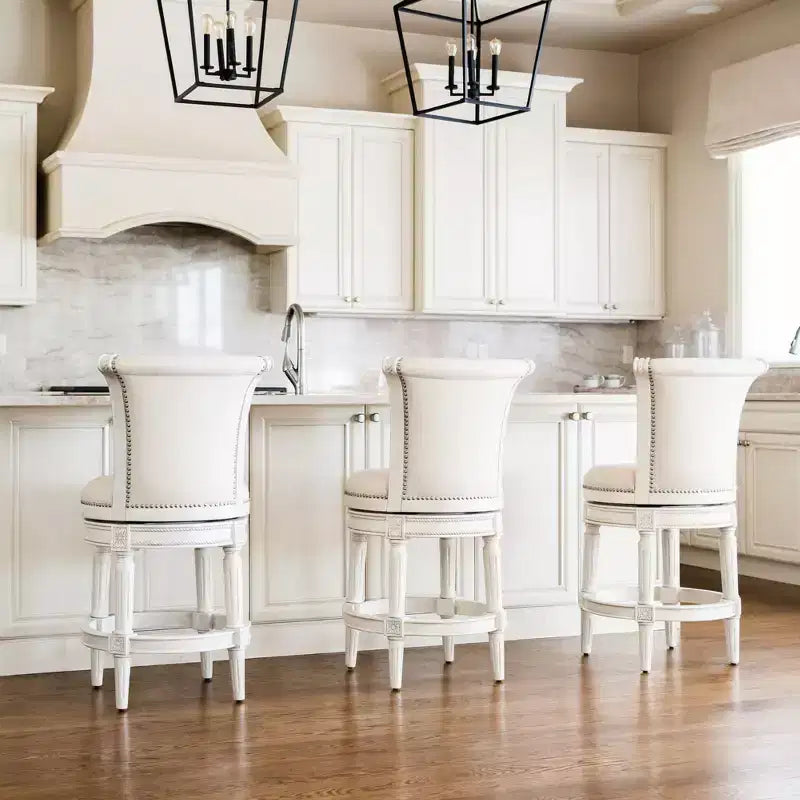 Tabourets de bar pivotants Maven Lane Pullman en tissu