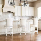 Tabourets de bar pivotants Maven Lane Pullman en tissu