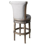 Tabourets de bar pivotants Maven Lane Pullman en tissu
