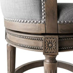 Tabourets de bar pivotants Maven Lane Pullman en tissu