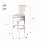 Tabourets de bar pivotants Maven Lane Pullman en tissu