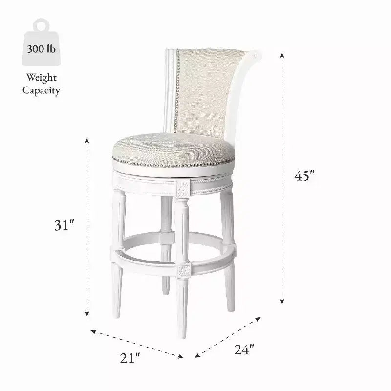 Tabourets de bar pivotants Maven Lane Pullman en tissu