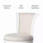 Tabourets de bar pivotants Maven Lane Pullman en tissu