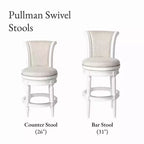 Tabourets de bar pivotants Maven Lane Pullman en tissu