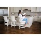 Tabourets de bar pivotants Maven Lane Pullman en tissu