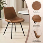 Yaheetech Lot de 4 chaises de salle à manger style urbain avec pieds en métal pour cuisine, salle à manger, salon, bureau