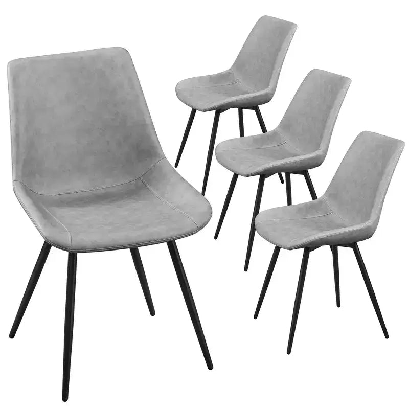 Yaheetech Lot de 4 chaises de salle à manger style urbain avec pieds en métal pour cuisine, salle à manger, salon, bureau