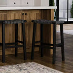 Tabouret de bar sans dossier Maven Lane Noah avec similicuir 30