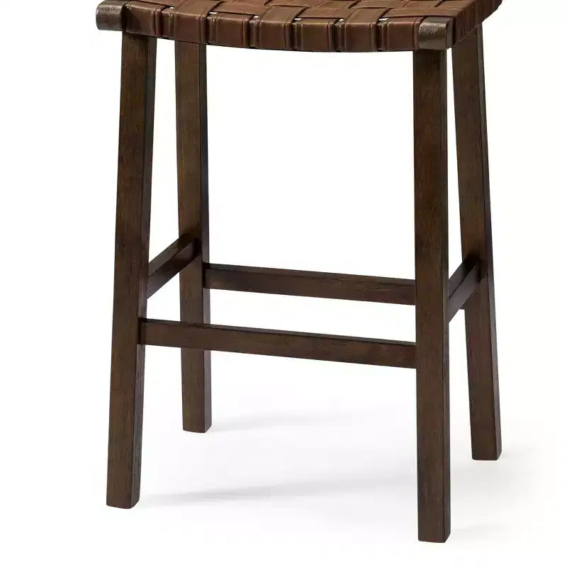 Tabouret de bar sans dossier Maven Lane Noah avec similicuir 30