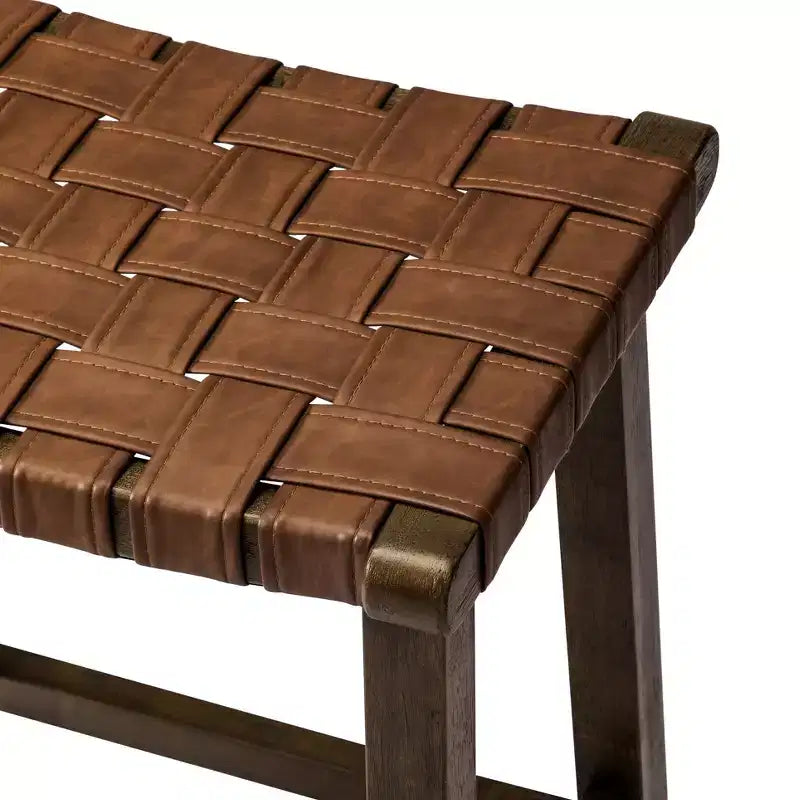 Tabouret de bar sans dossier Maven Lane Noah avec similicuir 30