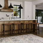 Tabouret de bar sans dossier Maven Lane Noah avec similicuir 30