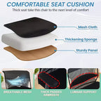 Chaise de bureau FDW 500lbs Grande taille Siège large Chaise d'ordinateur, Noir