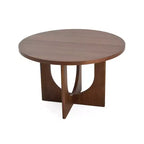 Table de salle à manger ronde Christopher Knight Home Beau Rustic 48 en bois avec pieds croisés