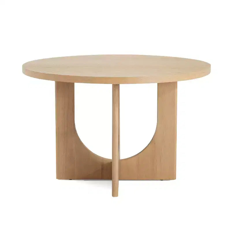 Table de salle à manger ronde Christopher Knight Home Beau Rustic 48 en bois avec pieds croisés