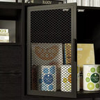 Meuble TV Contemporain Noir Famapy avec Étagères et Tiroirs Famapy - Option de Rangement Chic pour Espaces Multimédias Domestiques