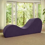 Avana Sleek Chaise Longue pour le yoga – Fabriquée aux États-Unis – Idéale pour les étirements, la relaxation, l'exercice et plus encore, 60D x 18W x 26H pouces, Gris clair