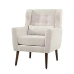 Chaises d'appoint Okak pour chambre à coucher, chaise d'appoint moderne du milieu du siècle, chaises en tissu peluche confortables, fauteuils de lecture, fauteuil de salon