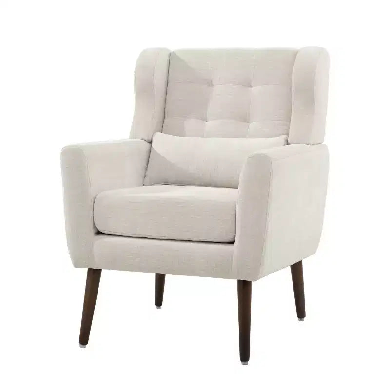 Chaises d'appoint Okak pour chambre à coucher, chaise d'appoint moderne du milieu du siècle, chaises en tissu peluche confortables, fauteuils de lecture, fauteuil de salon