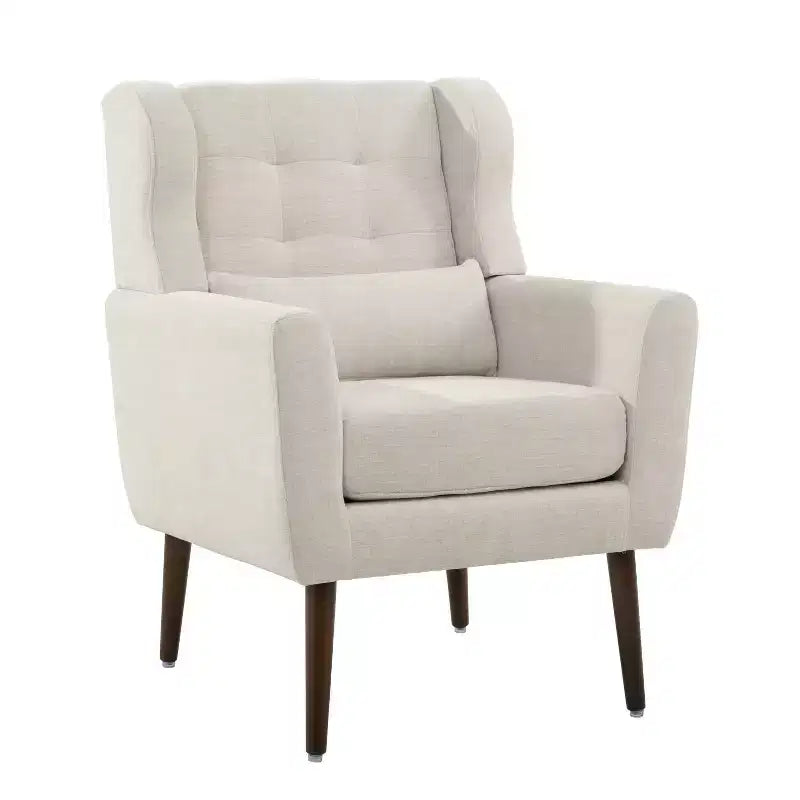 Chaises d'appoint Okak pour chambre à coucher, chaise d'appoint moderne du milieu du siècle, chaises en tissu peluche confortables, fauteuils de lecture, fauteuil de salon
