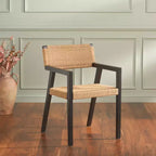 Chaise de salle à manger en corde tressée Jolene - DCH1015 - Noir/Naturel - Safavieh