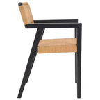 Chaise de salle à manger en corde tressée Jolene - DCH1015 - Noir/Naturel - Safavieh