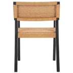 Chaise de salle à manger en corde tressée Jolene - DCH1015 - Noir/Naturel - Safavieh