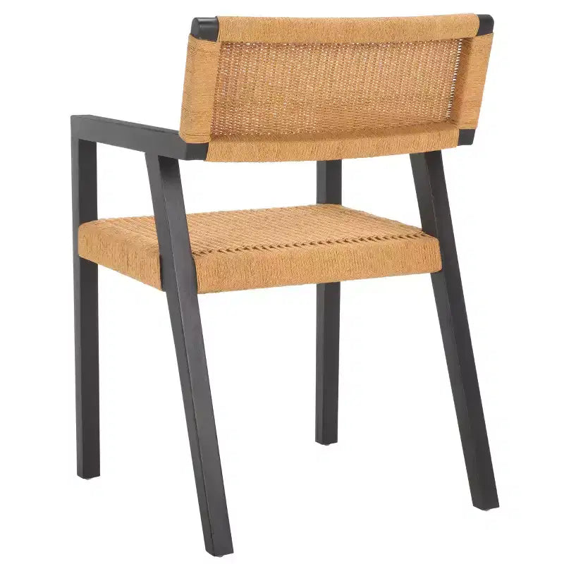 Chaise de salle à manger en corde tressée Jolene - DCH1015 - Noir/Naturel - Safavieh