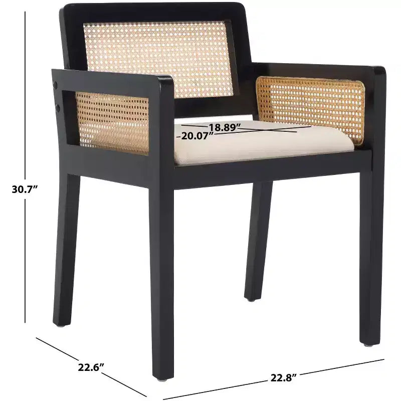 Chaise de salle à manger Patrina avec accoudoirs - DCH8001 - Safavieh