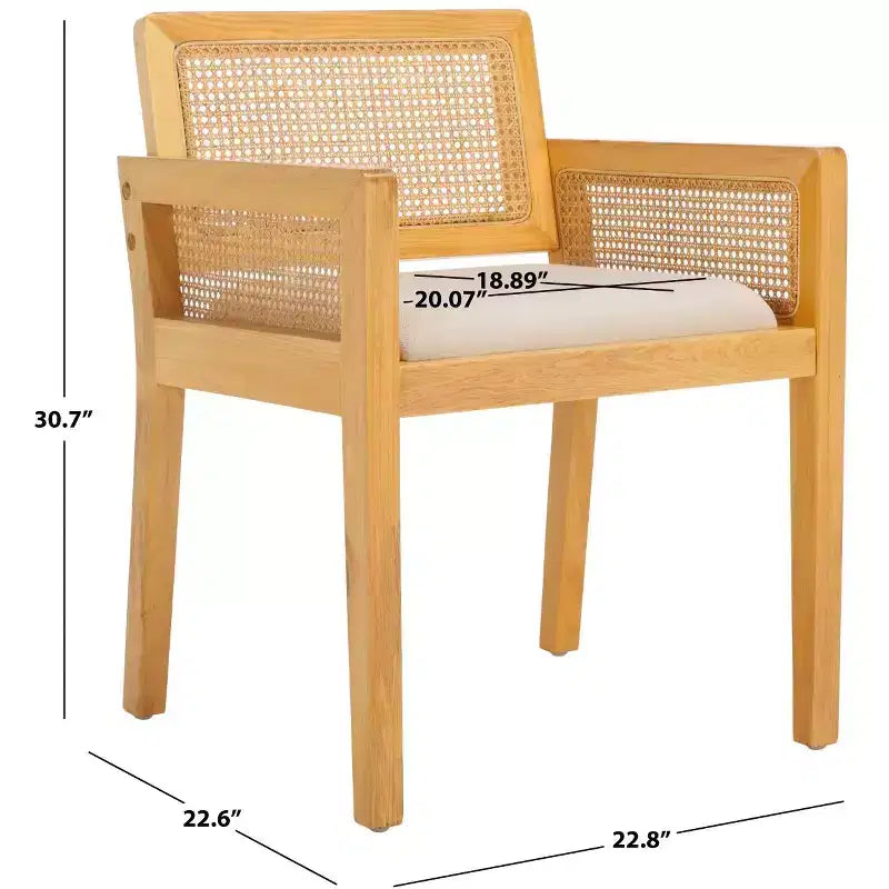 Chaise de salle à manger Patrina avec accoudoirs - DCH8001 - Safavieh