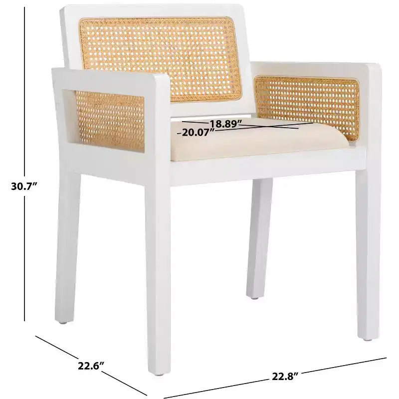 Chaise de salle à manger Patrina avec accoudoirs - DCH8001 - Safavieh