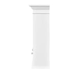 Armoire à pharmacie 40W avec miroir, meuble de rangement de salle de bain avec étagères réglables et portes vitrées, armoire miroir murale, blanc - ModernLuxe