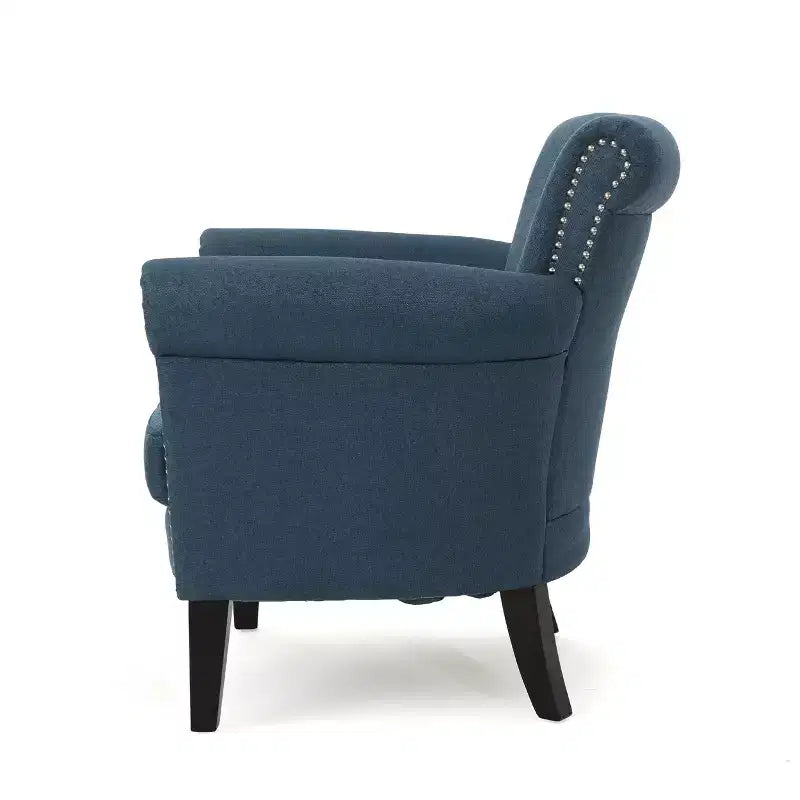 Fauteuil club contemporain en tissu Brice Christopher Knight Home avec clous décoratifs
