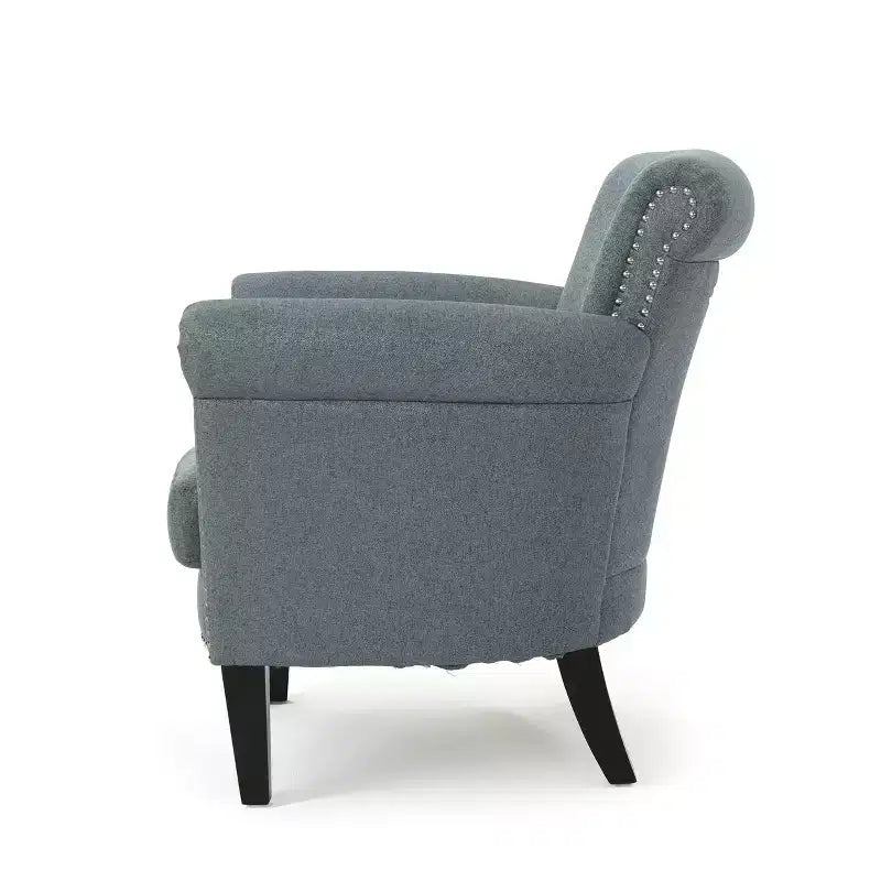 Fauteuil club contemporain en tissu Brice Christopher Knight Home avec clous décoratifs