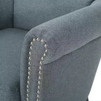 Fauteuil club contemporain en tissu Brice Christopher Knight Home avec clous décoratifs
