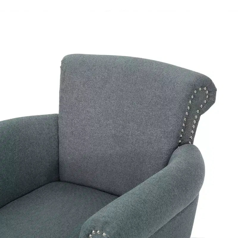 Fauteuil club contemporain en tissu Brice Christopher Knight Home avec clous décoratifs