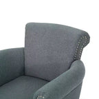 Fauteuil club contemporain en tissu Brice Christopher Knight Home avec clous décoratifs