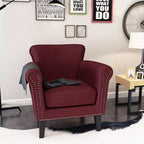 Fauteuil club contemporain en tissu Brice Christopher Knight Home avec clous décoratifs