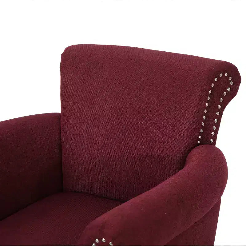 Fauteuil club contemporain en tissu Brice Christopher Knight Home avec clous décoratifs