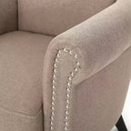 Fauteuil club contemporain en tissu Brice Christopher Knight Home avec clous décoratifs