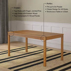 Now Furniture Table à manger en bois 60 pour 4, Table de cuisine rectangulaire