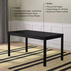 Now Furniture Table à manger en bois 60 pour 4, Table de cuisine rectangulaire